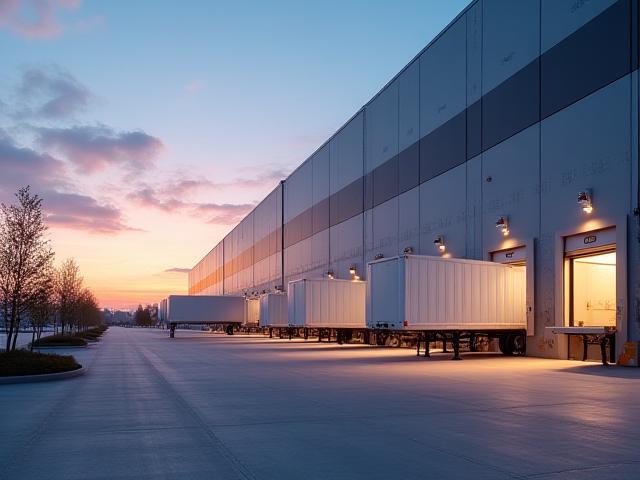 Retail distribution center loading dock